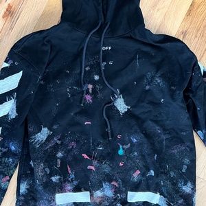 authentic off-white galaxy hoodie men’s medium
